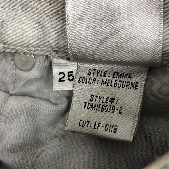 Tularose Emma High Rise Gray Tie Dye Button Fly Shorts Size 25 - Picture 12 of 12